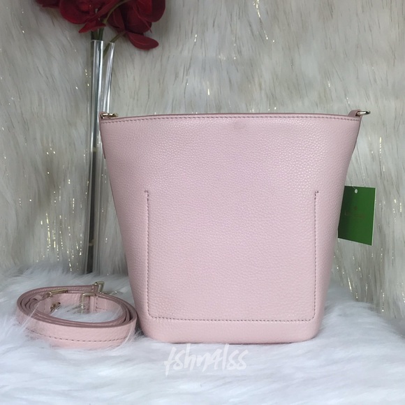 🔥SALE🔥 KATE SPADE HAYES VANESSA PINK BUCKET BAG - Picture 4 of 8